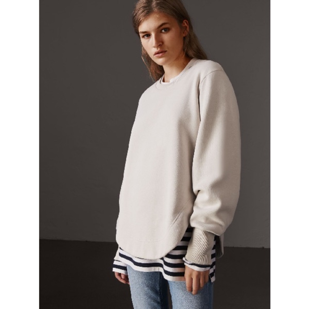 Burberry Cream Crewneck Sweatshirt